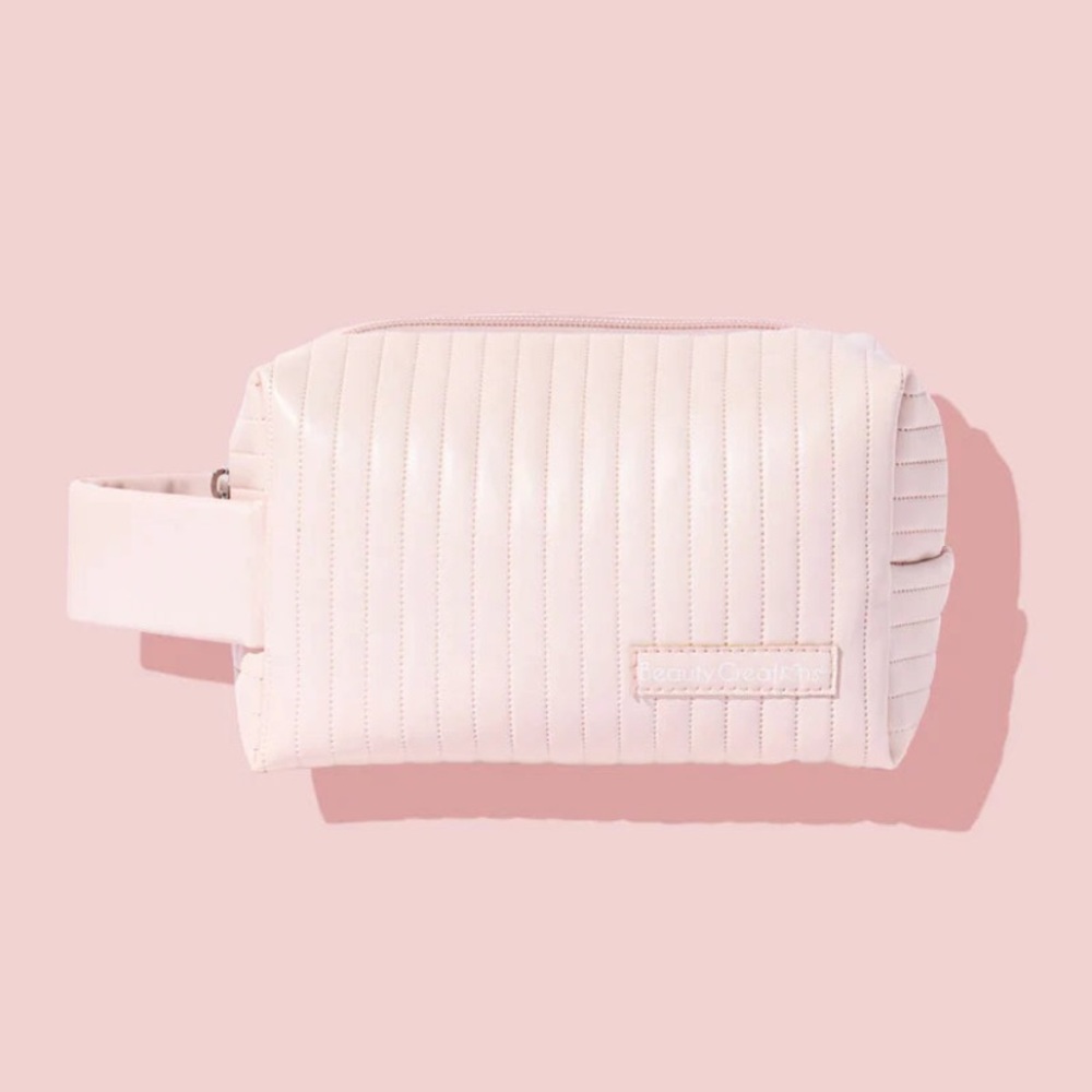 NEW!! Beauty creations cosmetic toiletry pink bag